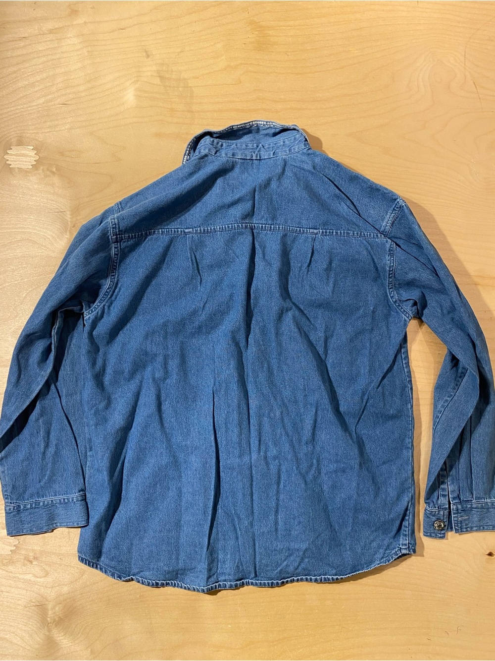 new directions Light Blue Denim Shirt Medium (RP) - Picture 9 of 10